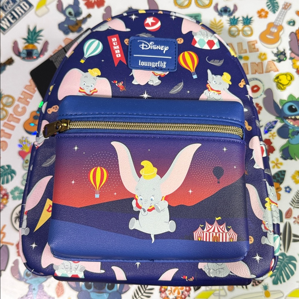 Loungefly Disney Dumbo Circus Icons Mini Backpack